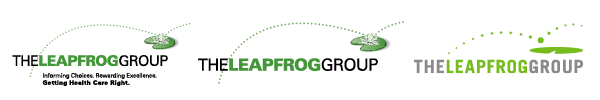 Leapfrog's three past logos